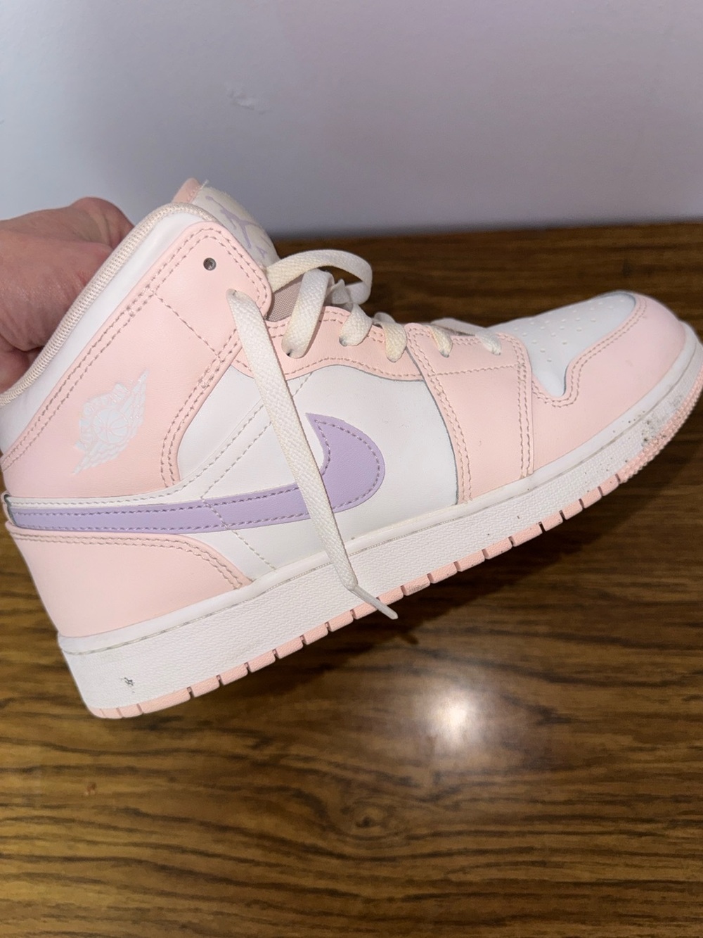 Nike Air Jordan 1 Mid GS “Pink Wash” 7Y — Women’s 8.5